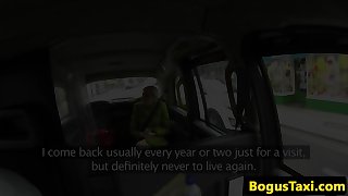 UK taxi amateur spermed on boobs by cabbie